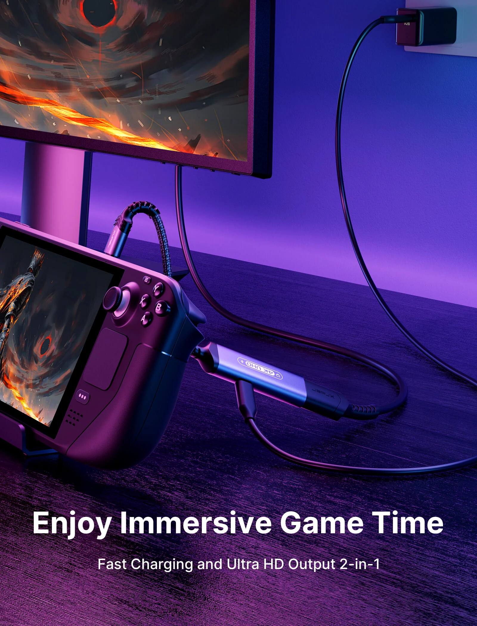 2-in-1 USB-C to 4K@60Hz HDMI Charging Adapter - Image 4