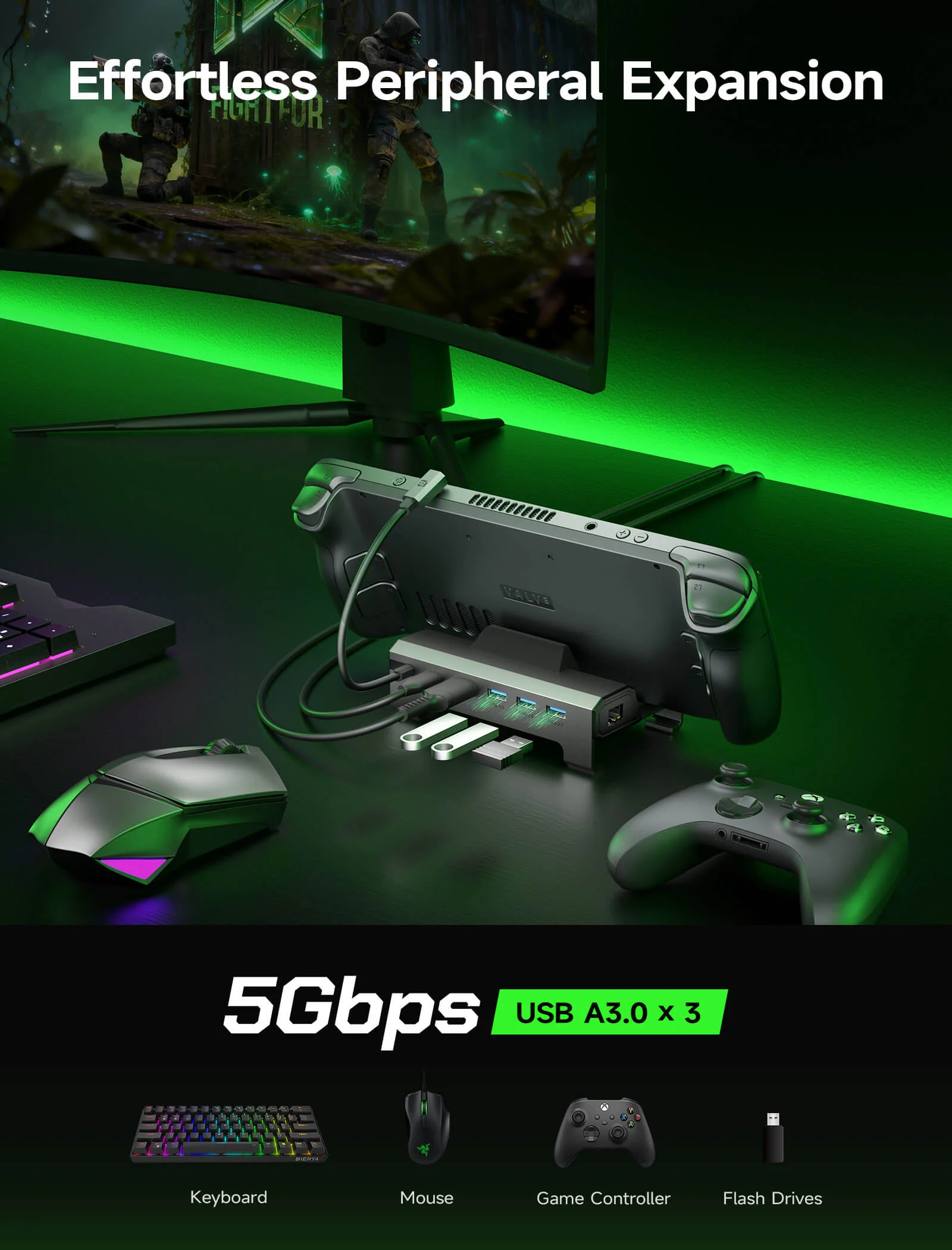 6-in-1 Docking Station for ROG Xbox Ally X & ROG Xbox Ally - Image 5