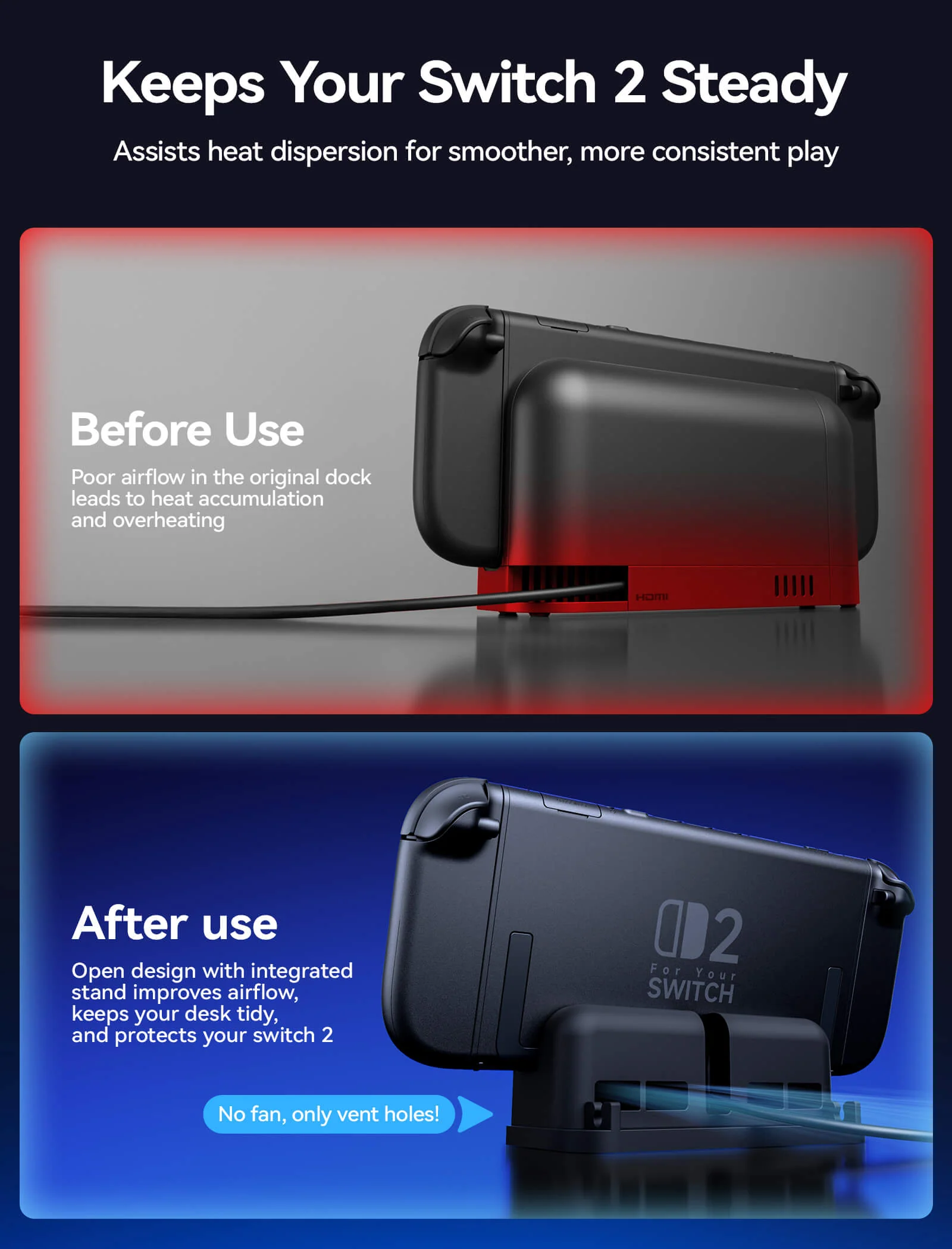 Dock Adapter Stand for Switch 2 - Image 4