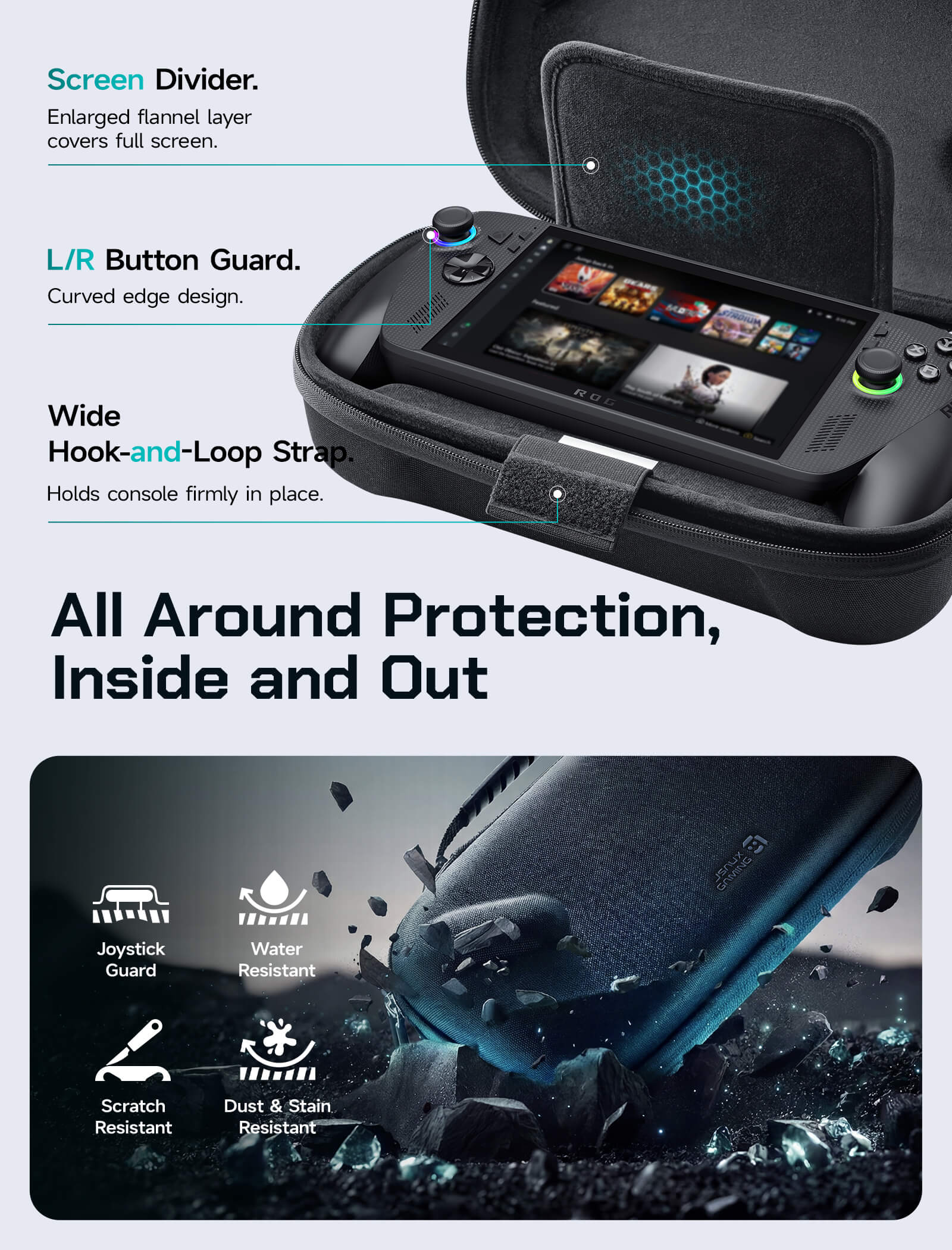 Double-decker Travel Case for ROG Xbox Ally X & ROG Xbox Ally - Image 12