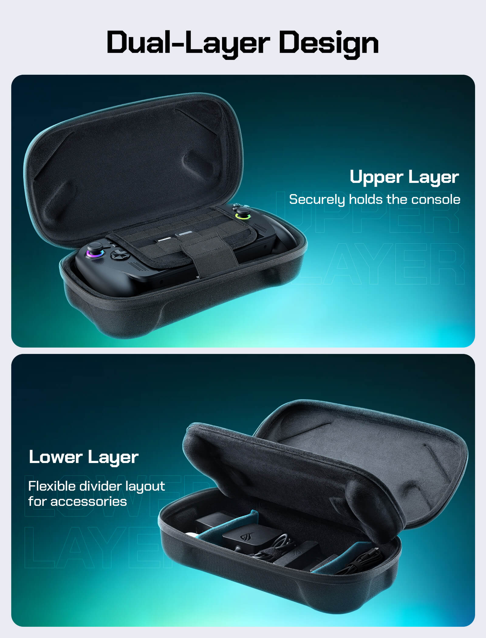 Double-decker Travel Case for ROG Xbox Ally X & ROG Xbox Ally - Image 3