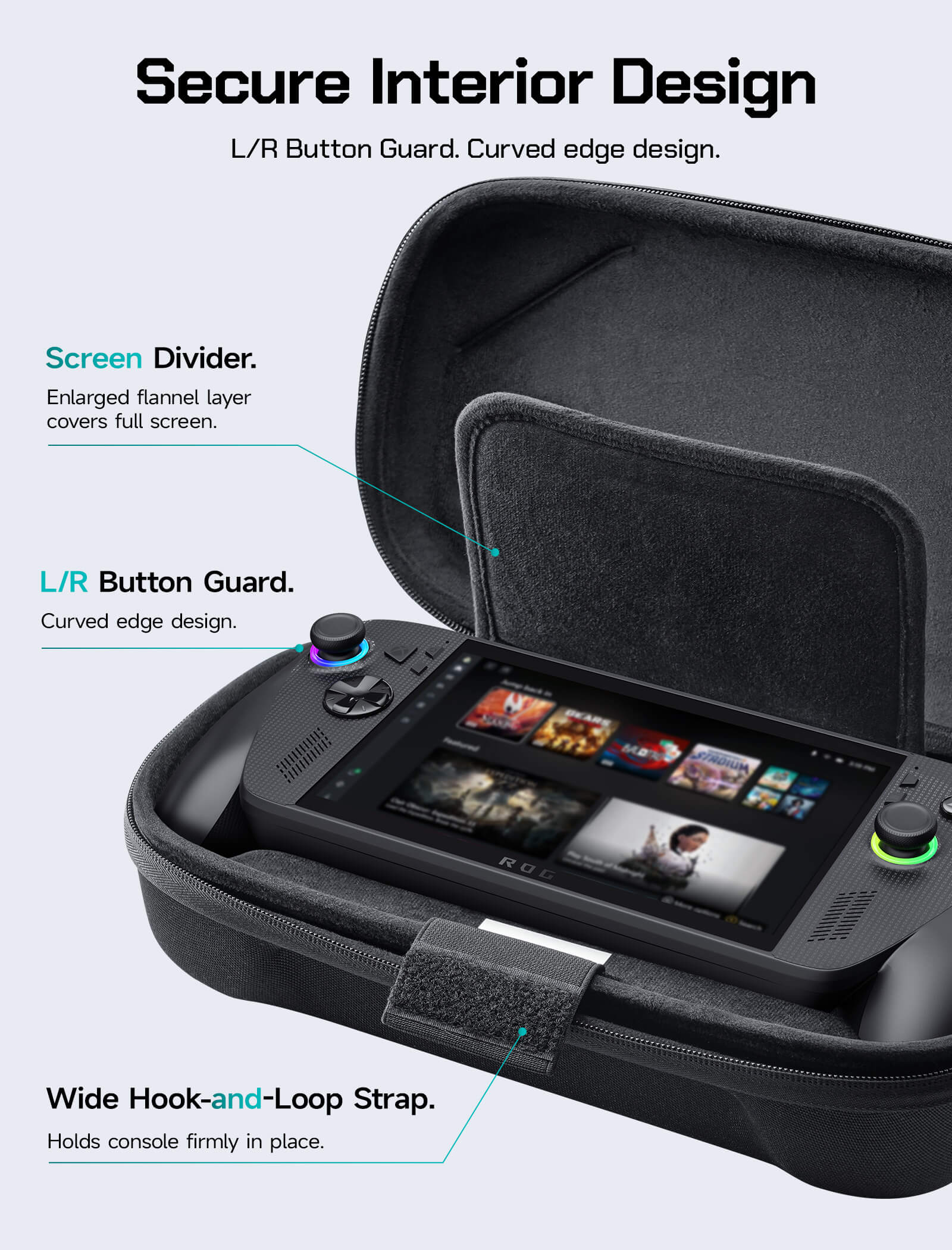 Double-decker Travel Case for ROG Xbox Ally X & ROG Xbox Ally - Image 5