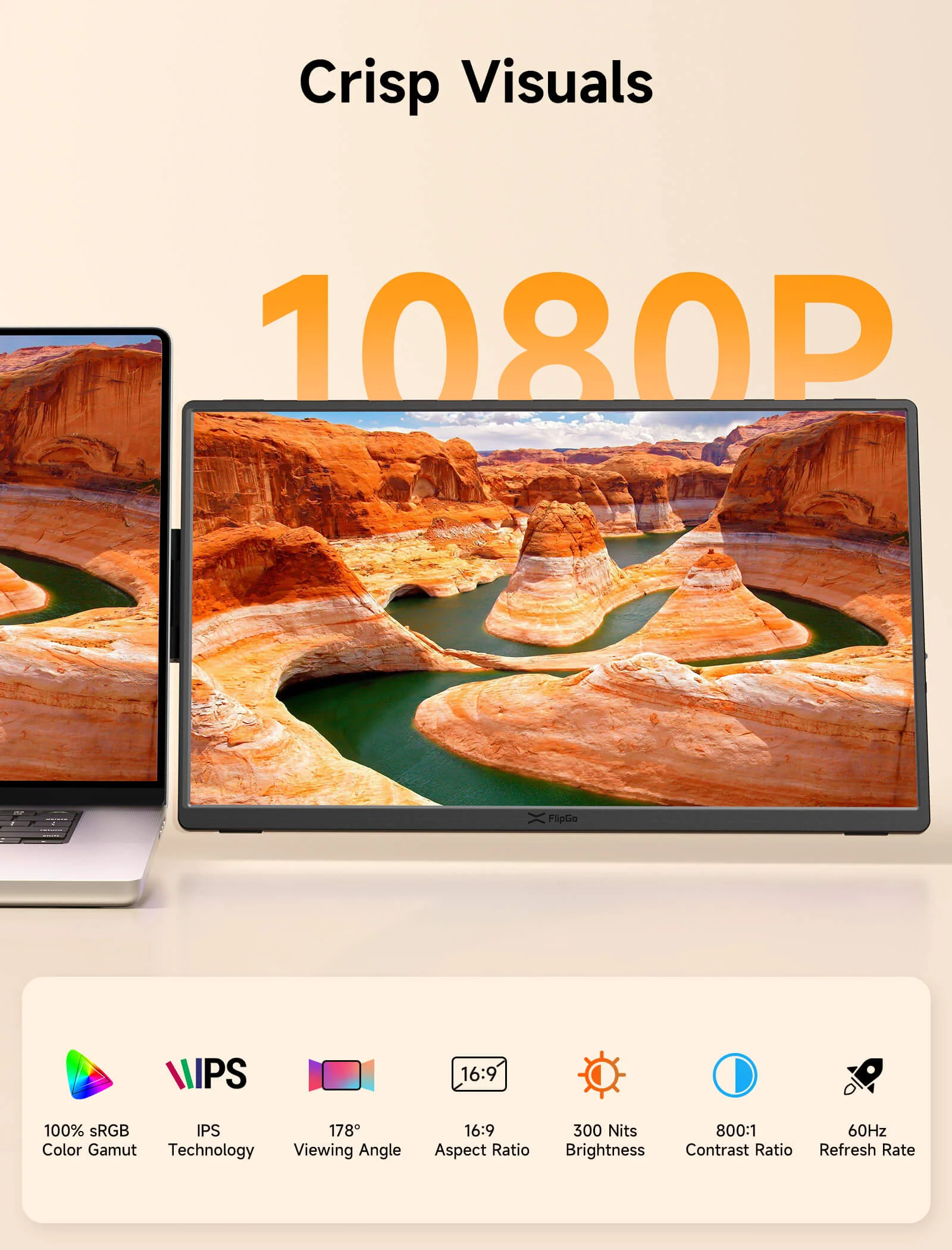 FlipGo Horizon Snap-On Tri-screens - Image 5