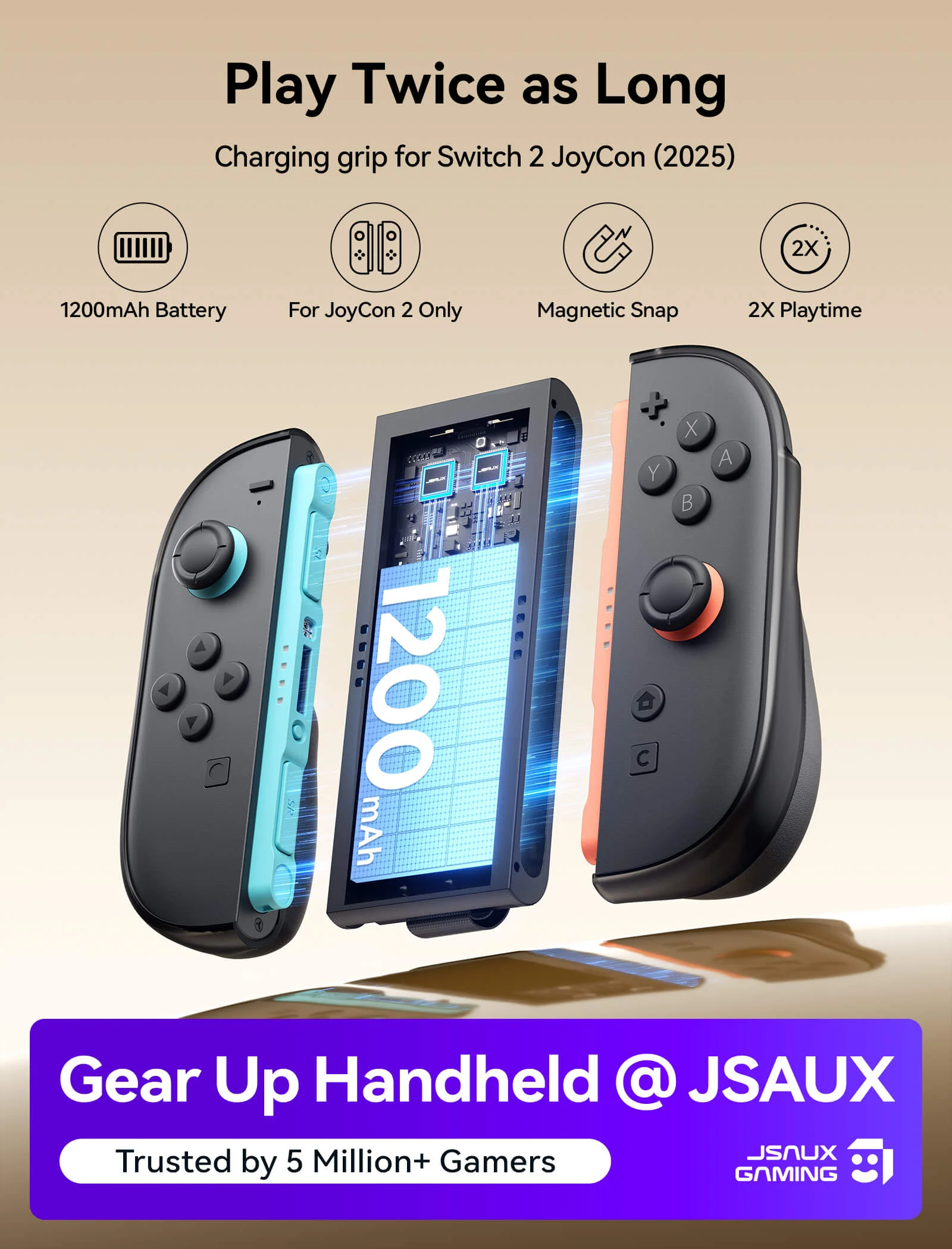 Joy-Con All Arounder | GripCase with Travel Cover for Switch 2 - Image 3