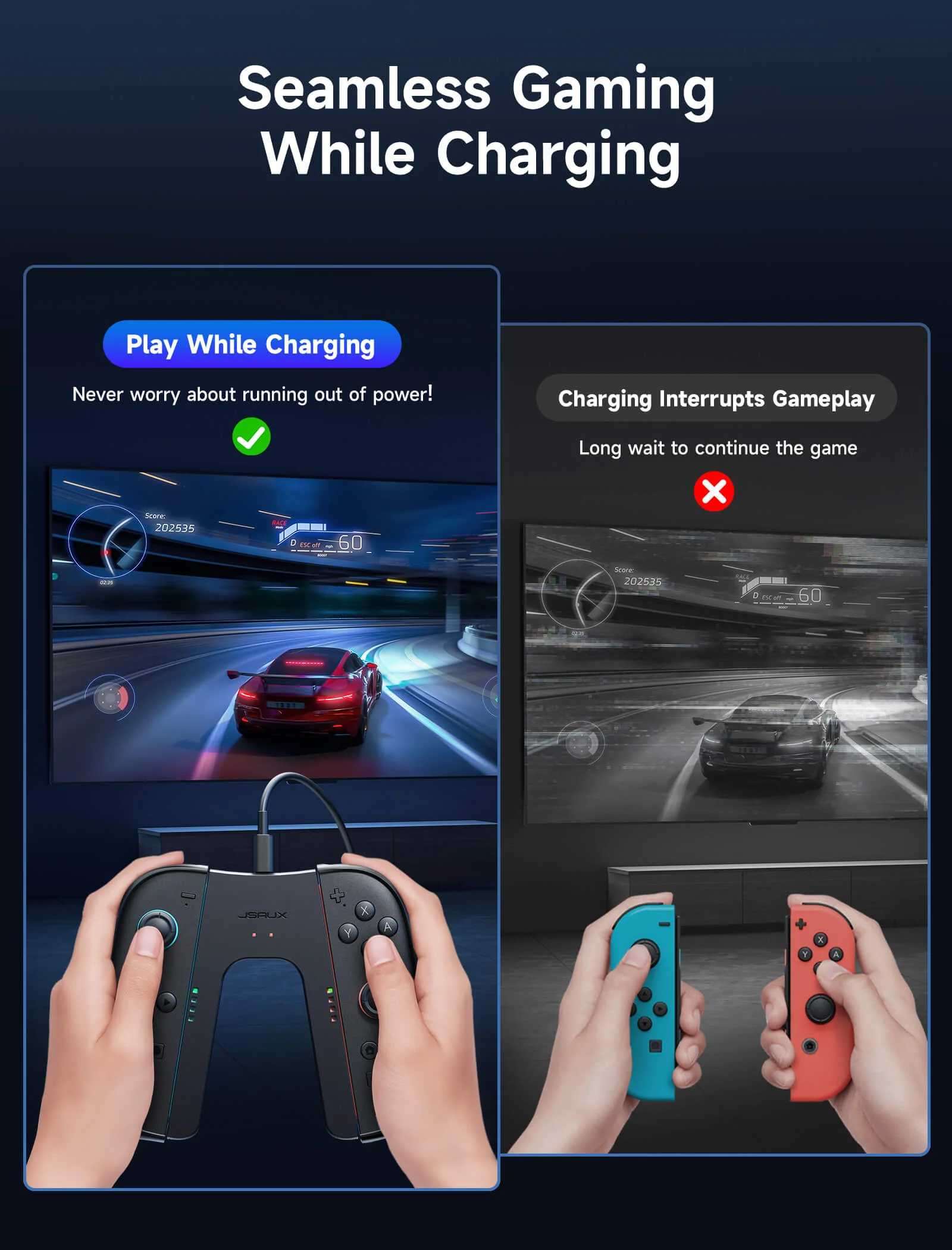 JoyVerse | Dual Joy-Con Grip for Switch 2 - Image 3