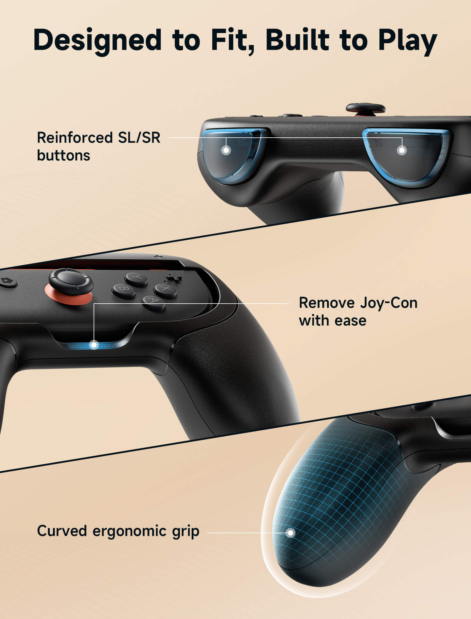 JoyVerse | Single Joy-Con Grip for Switch 2 - Image 4