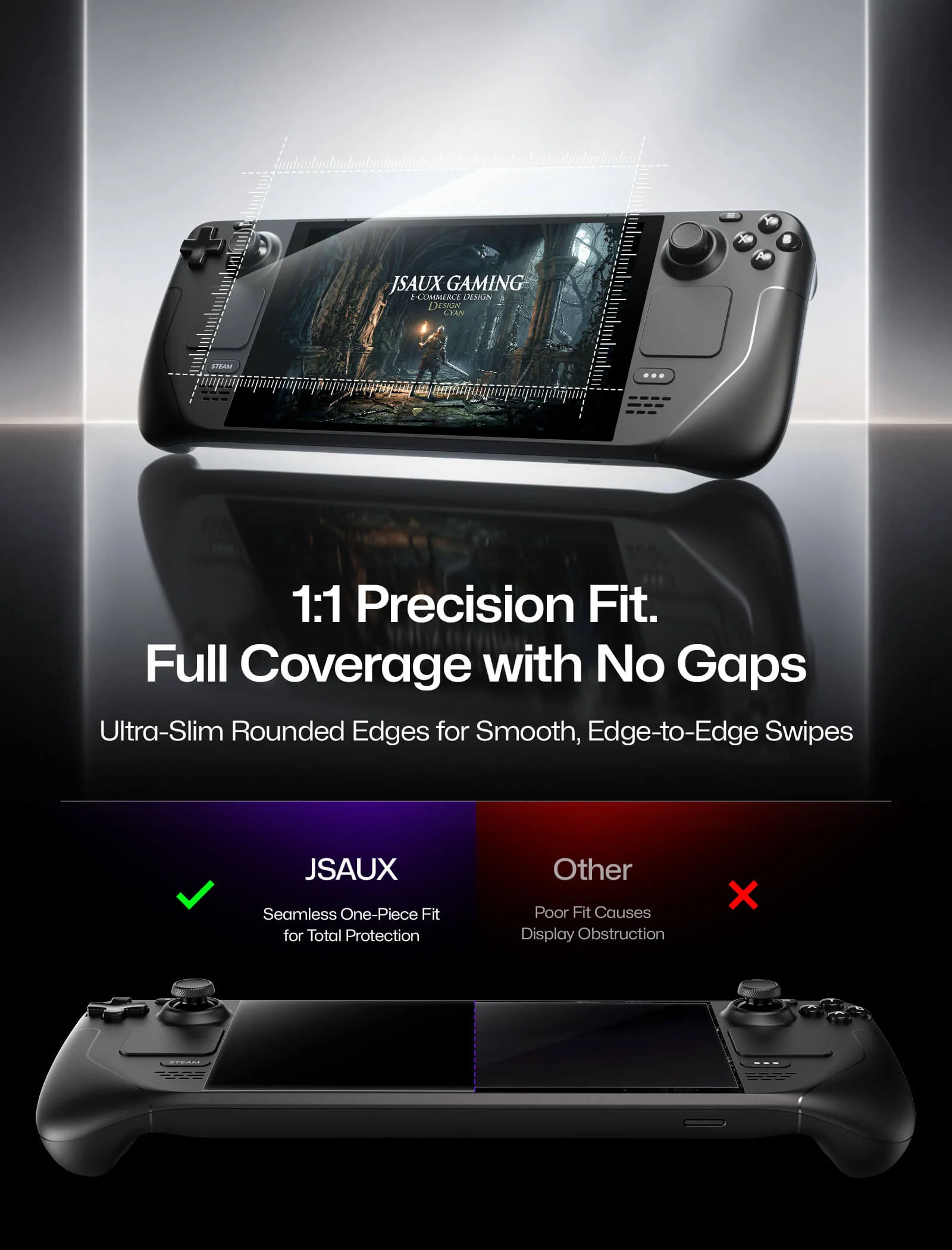 Obsidian AR Screen Protector for Steam Deck LCD & OLED - Image 5