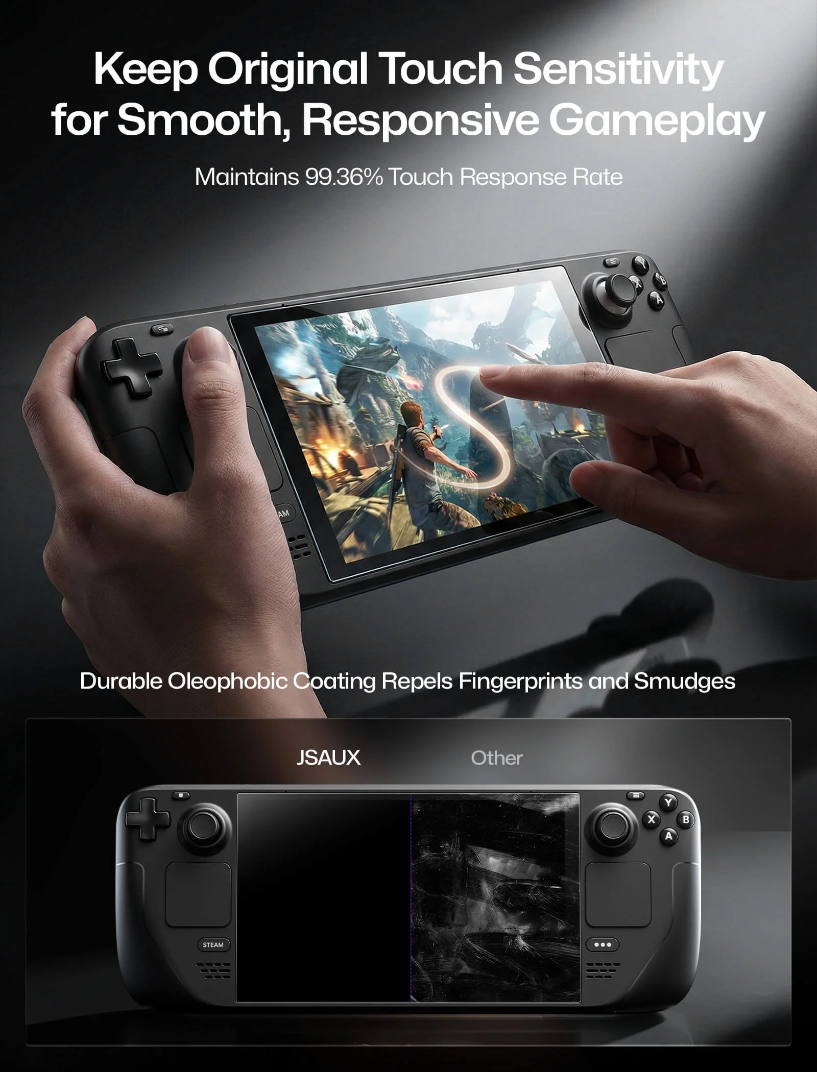 Obsidian AR Screen Protector for Steam Deck LCD & OLED - Image 7
