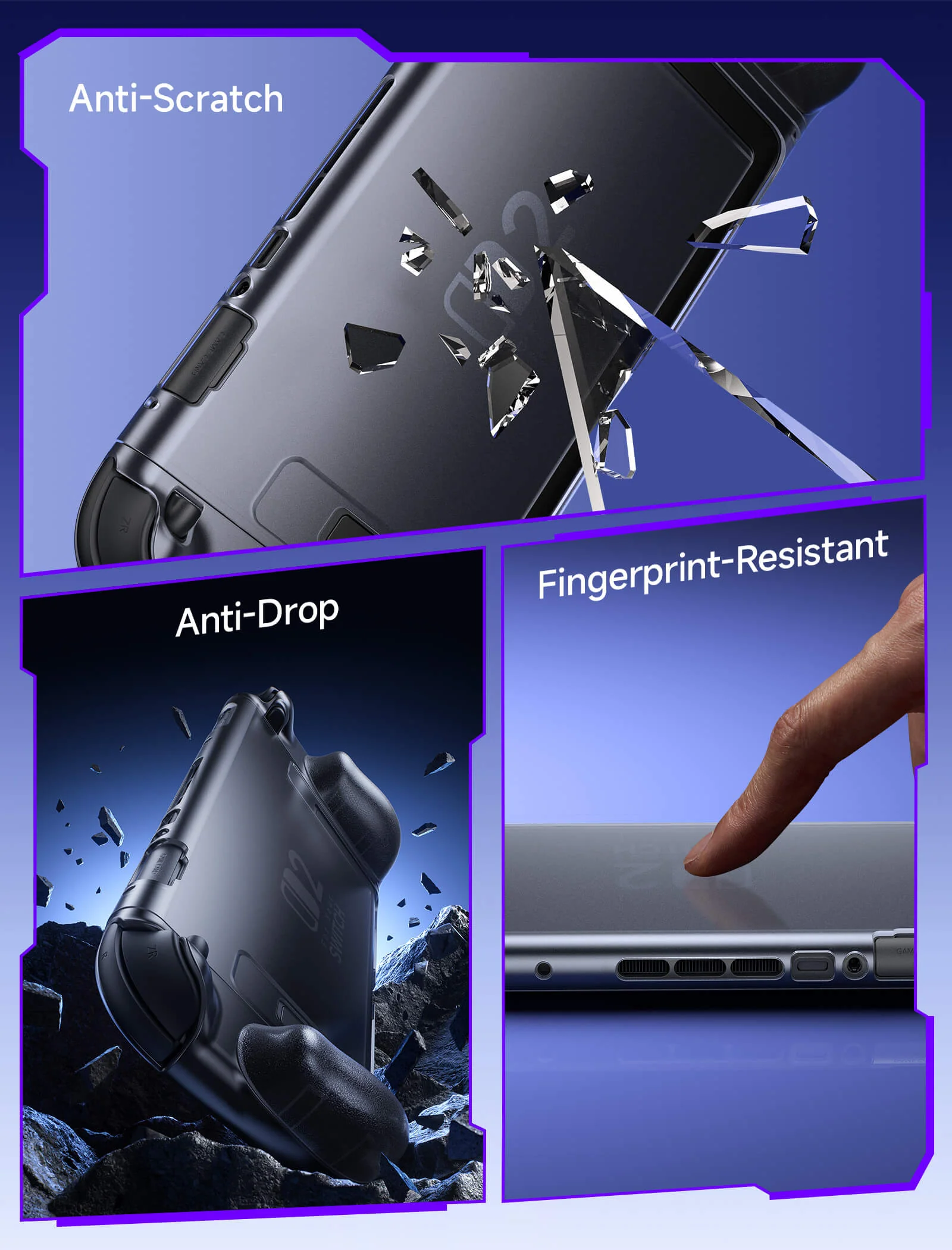 Split Transparent Ergonomic Protective Case for Switch 2 - Image 8